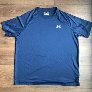 Men’s Under Armour Short Sleeve Shirt Navy Blue XL